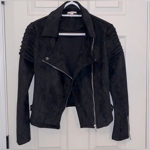*LIKE NEW* Faux Suede Moto Jacket